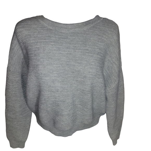 Silver Jeans Co Gray Zig Zag Back Knit Sweater - Picture 2 of 6